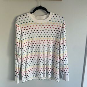 Primary Heart Pattern Long Sleeve shirt